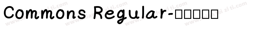 Commons Regular字体转换
